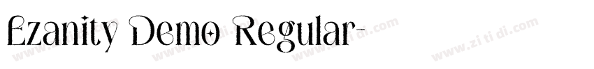Ezanity Demo Regular字体转换